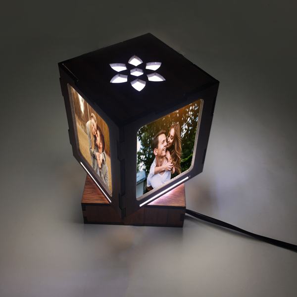 Revolving Shadow Box Rotating Night Shadow Lamp