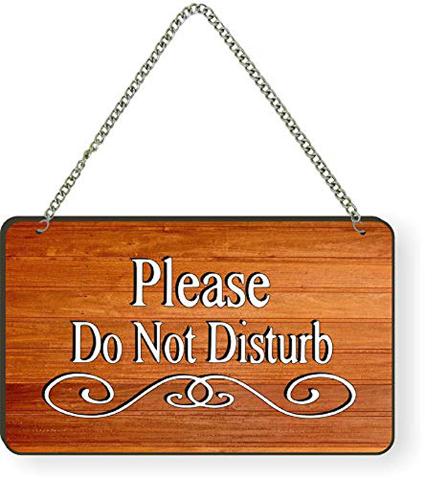 Please Do Not Disturb Printed Wall Hanging