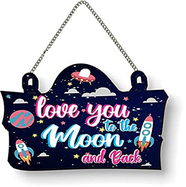 Love You To The Moon & Back Wall Hanging