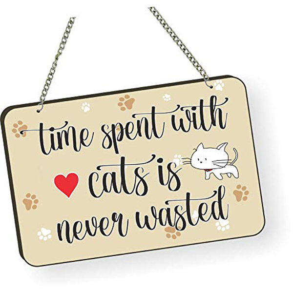 Cat Lover Quote Printed Wall Decor