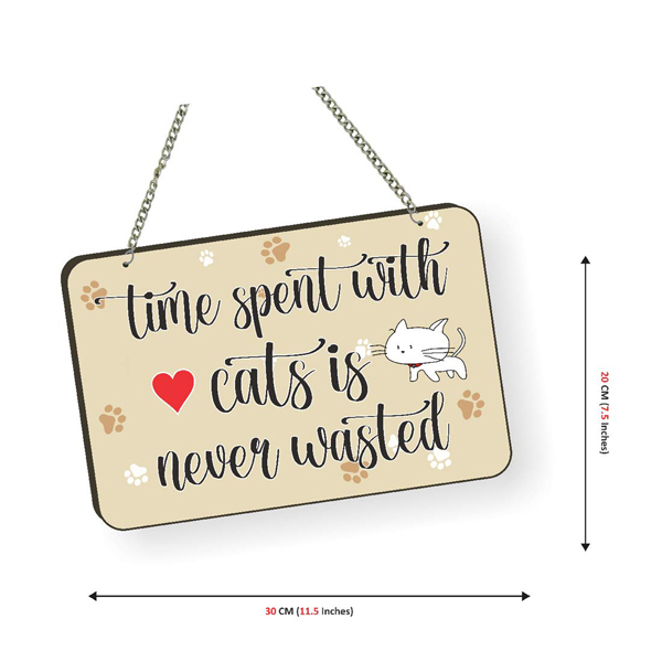 Cat Lover Quote Printed Wall Decor