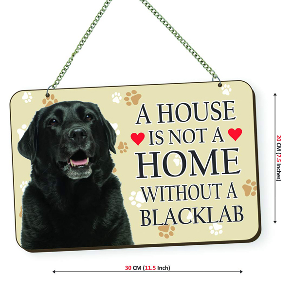 Black Labrador Dog Lover Quote Wall Hanging