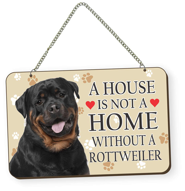 Rottweiler Dog Lover Quote Printed Wall Hanging