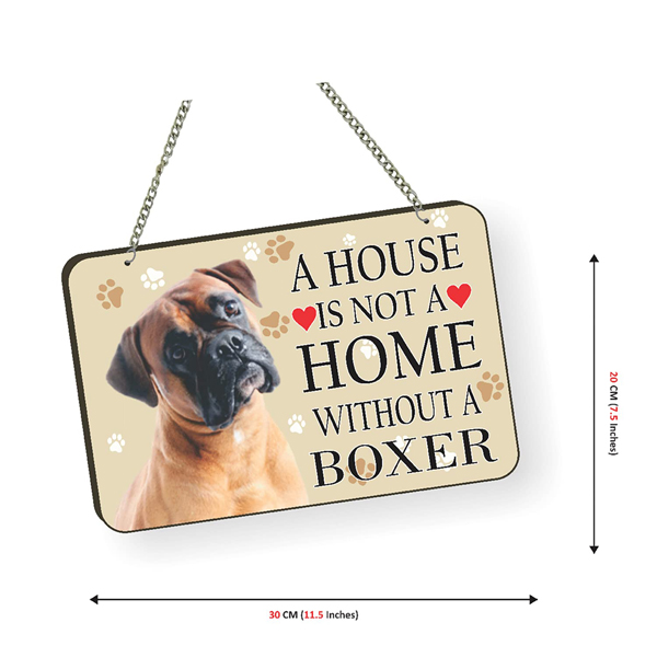 Boxer Quote Printed Wall Hanging