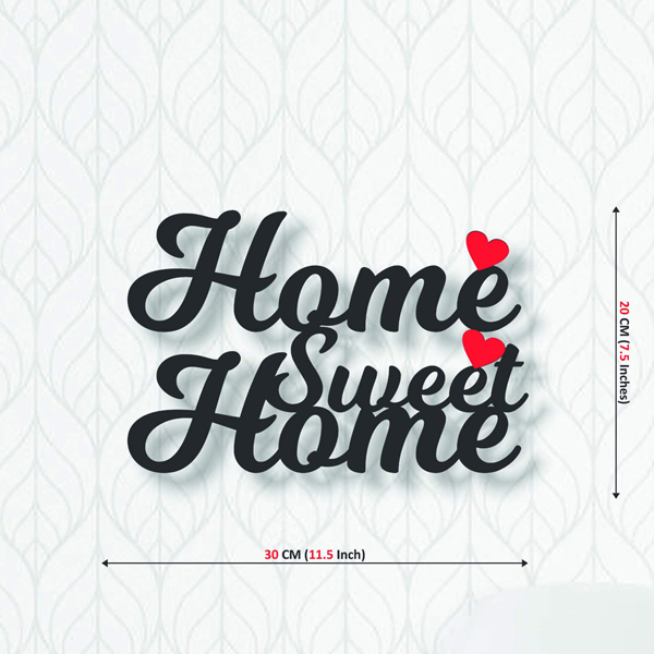 Home Sweet Home MDF Wall Art