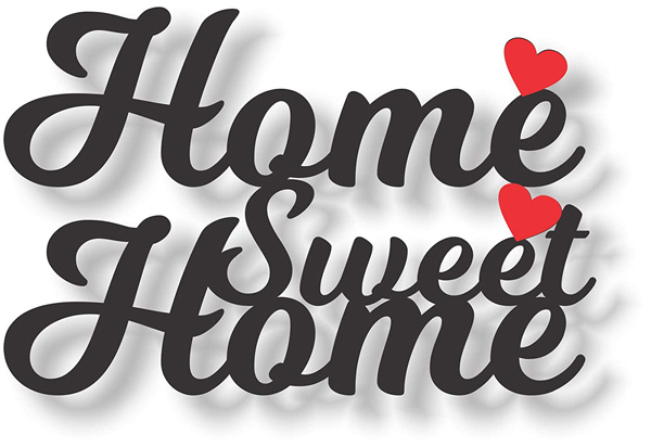 Home Sweet Home MDF Wall Art