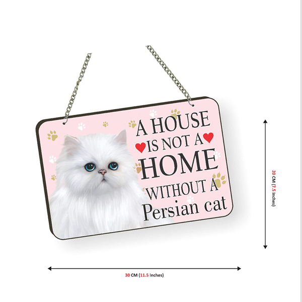 Persian Cat Lover Quote Printed Wall Hanging