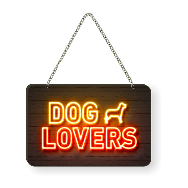 Dog Lovers Quote Printed Wall Hanging