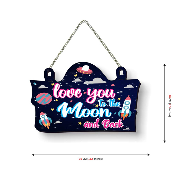 Love You To The Moon & Back Wall Hanging