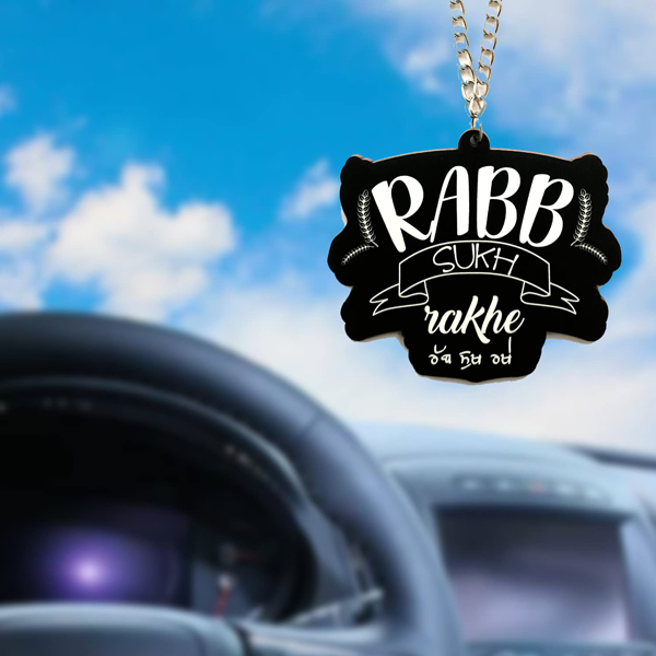 Rab Sukh Rakhe Car Hanging