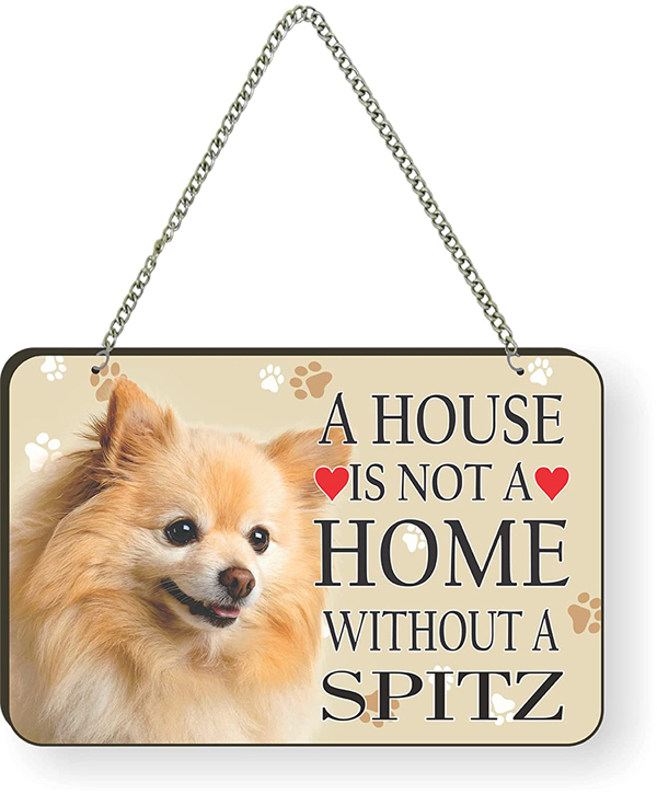 Spitz Dog Lover Quote Printed Wall Hanging