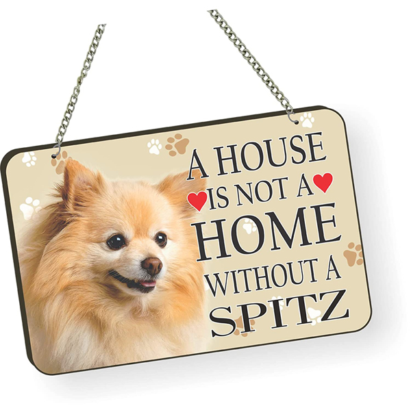 Spitz Dog Lover Quote Printed Wall Hanging