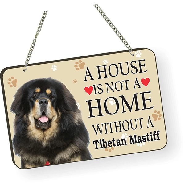 Tibetan Mastiff Dog Lover Quote Printed Wall Hanging