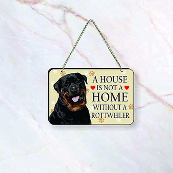 Rottweiler Dog Lover Quote Printed Wall Hanging