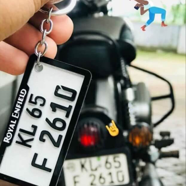 Number Plate Keychain, Personalized Surprised Gift