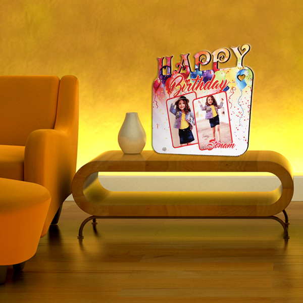 Happy Birthday Table Desk Photo Frame