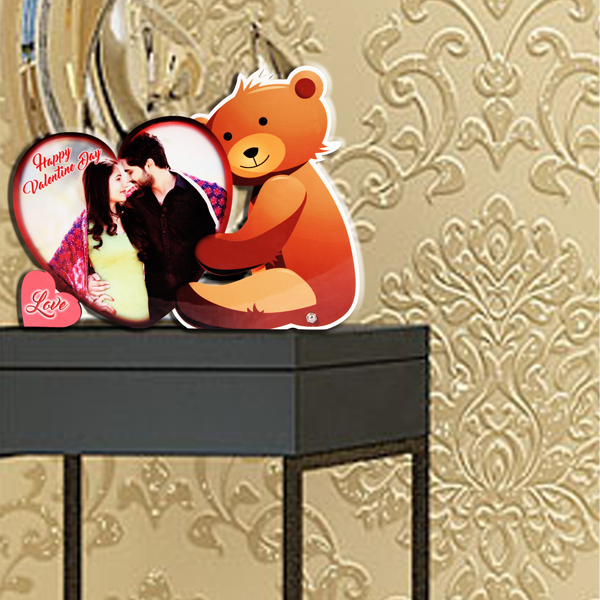 Teddy Bear Love Table Desk Photo Frame